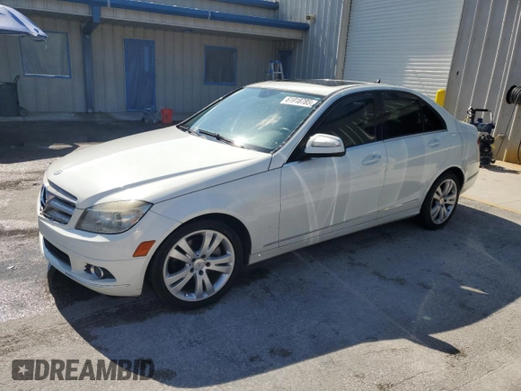 2009 Mercedes-Benz C 300 Sport with VIN WDDGF54X59R043359, listed as a Copart auction lot 61818785 with 113,448 mi miles and Salvage title. Bid and sale history available at DreamBid. Image 1.