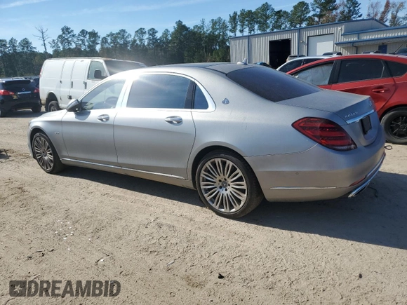 2018 Mercedes-Benz S with VIN WDDUX8AB2JA377071, listed as a Copart auction lot 79737574 with 60,854 mi miles and Salvage Title. Bid and sale history available at DreamBid. Image 2.