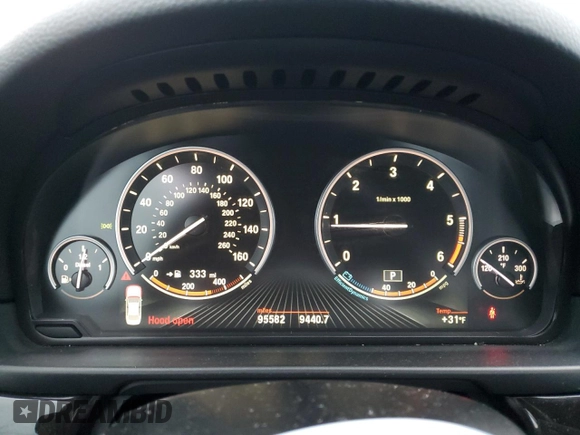 2014 BMW 5 Series 535d with VIN WBAXA5C52ED690024, listed as a Copart auction lot 41635045 with 95,582 mi miles and Salvage Title. Bid and sale history available at carsss.com. Image 9.