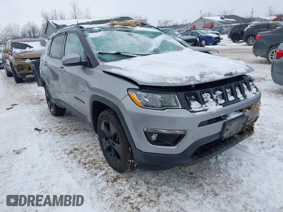 2019 Jeep Compass Latitude with VIN 3C4NJDBBXKT840382, listed as a IAAI auction lot 41592991 with Not provided miles and . Bid and sale history available at DreamBid. Image 1.