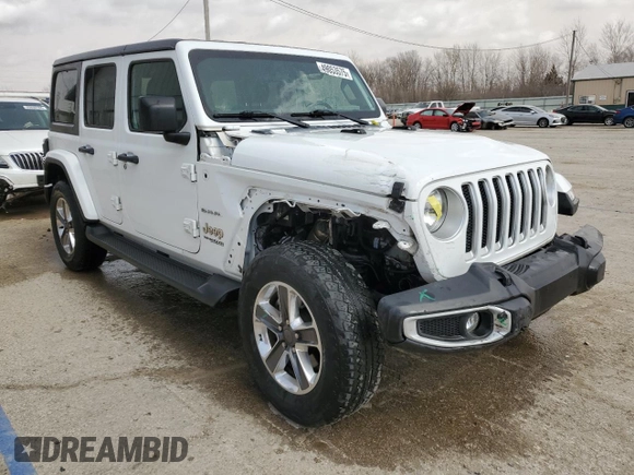 2021 Jeep Wrangler Unlimited Sahara с VIN 1C4HJXEG3MW619175, выставлен на аукционе Copart как лот 49053575 с пробегом 61 333 миль миль и Списание • Salvage title. История ставок и продаж доступна на DreamBid. Изображение 4.