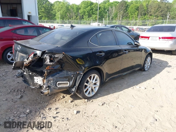 2012 Lexus IS 250 with VIN JTHCF5C26C5058805, listed as a IAAI auction lot 42079471 with 121,647 mi miles and . Bid and sale history available at DreamBid. Image 4.