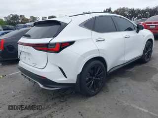 2025 Lexus NX with VIN 2T2KGCEZ4SC064091, listed as a IAAI auction lot 41882269 with 4,920 mi miles. Bid and sale history available at carsss.com. Image 4.