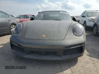 2022 Porsche 911 Carrera S with VIN WP0CB2A91NS245207, listed as a Copart auction lot 75093584 with 0 mi miles and Salvage Title. Bid and sale history available at carsss.com. Image 5.