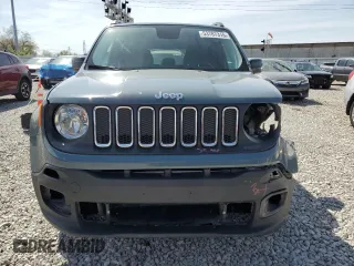 2017 Jeep Renegade Latitude with VIN ZACCJBBB9HPF65454, listed as a Copart auction lot 53787315 with 82,689 mi miles and Salvage Title. Bid and sale history available at carsss.com. Image 5.
