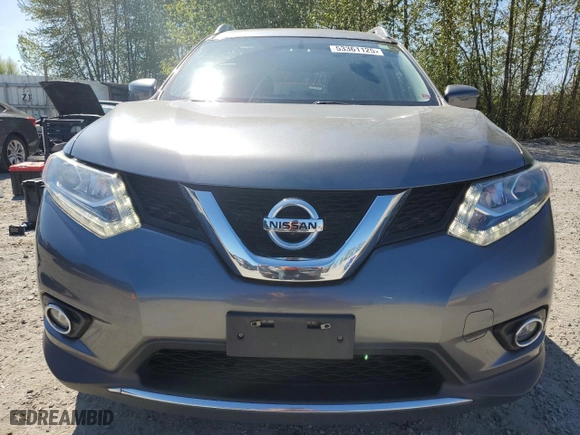 2016 Nissan Rogue SV with VIN 5N1AT2MV9GC858231, listed as a Copart auction lot 53361125 with 98,626 mi miles and Salvage Title. Bid and sale history available at carsss.com. Image 5.