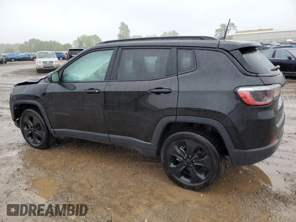 2021 Jeep Compass Altitude with VIN 3C4NJDBB7MT517572, listed as a Copart auction lot 57834785 with 23,523 mi miles and Non repairable. Bid and sale history available at DreamBid. Image 2.