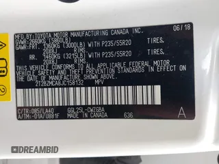 2018 Lexus RX 350 with VIN 2T2BZMCA8JC158132, listed as a IAAI auction lot 41938606 with 99,613 mi miles and . Bid and sale history available at DreamBid. Image 9.