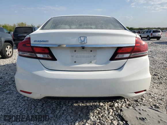 2015 Honda Civic EX with VIN 19XFB2F82FE004161, listed as a Copart auction lot 56061885 with 165,684 mi miles and Clean Title. Bid and sale history available at DreamBid. Image 6.