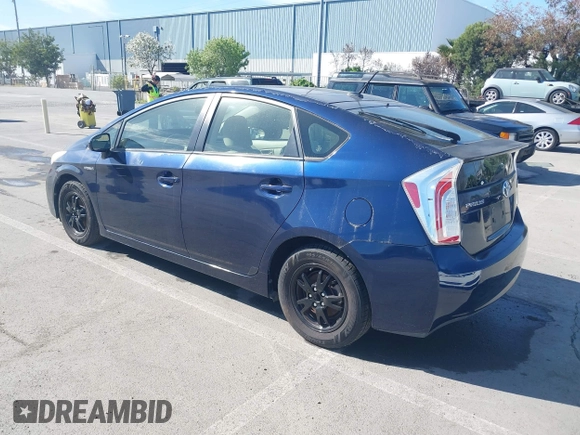 2013 Toyota Prius One with VIN JTDKN3DU0D1623630, listed as a IAAI auction lot 42015052 with 213,796 mi miles. Bid and sale history available at carsss.com. Image 3.