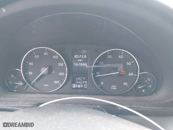 2007 Mercedes-Benz C-Class 2.5L Sport with VIN WDBRF52H67F923580, listed as a IAAI auction lot 41676663 with 167,888 mi miles. Bid and sale history available at carsss.com. Image 7.