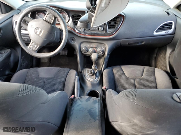 2015 Dodge Dart SE with VIN 1C3CDFAA7FD432716, listed as a Copart auction lot 52186765 with 107,348 mi miles and Salvage Title. Bid and sale history available at carsss.com. Image 8.
