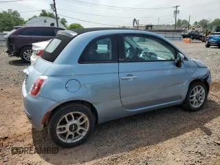 2013 FIAT 500 Pop with VIN 3C3CFFDR4DT615591, listed as a Copart auction lot 62602325 with 79,538 mi miles and Salvage title. Bid and sale history available at DreamBid. Image 3.