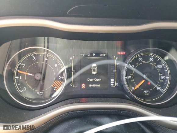 2015 Jeep Cherokee Sport with VIN 1C4PJLAB2FW620416, listed as a Copart auction lot 49044435 with 160,495 mi miles and Salvage Title. Bid and sale history available at carsss.com. Image 9.