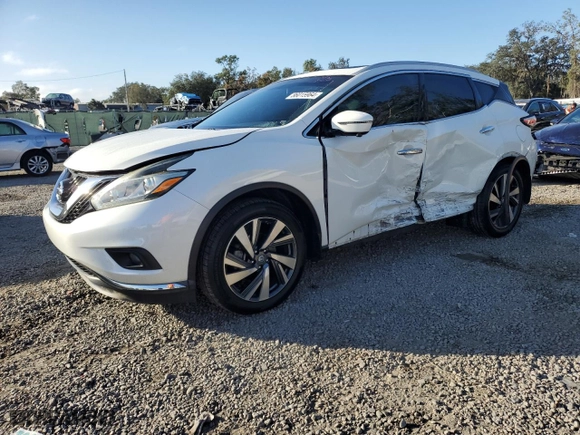 2017 Nissan Murano Platinum with VIN 5N1AZ2MG8HN104212, listed as a Copart auction lot 86015964 with 125,591 mi miles and Salvage Title. Bid and sale history available at carsss.com. Image 1.