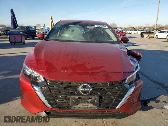 2024 Nissan Sentra SV with VIN 3N1AB8CV0RY257752, listed as a Copart auction lot 89298525 with 47,058 mi miles and Salvage Title. Bid and sale history available at DreamBid. Image 5.