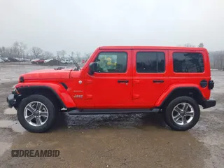 2020 Jeep Wrangler Unlimited Sahara with VIN 1C4HJXEN3LW232316, listed as a IAAI auction lot 42009794 with 35,535 mi miles. Bid and sale history available at carsss.com. Image 15.