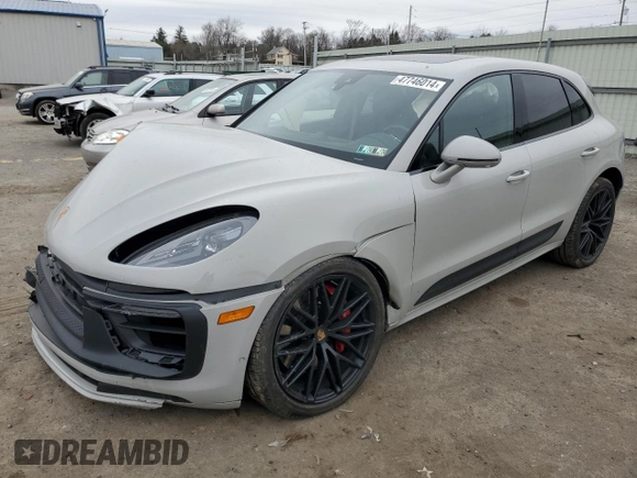 2023 Porsche Macan GTS with VIN WP1AF2A52PLB55150, listed as a Copart auction lot 47746014 with 6,786 mi miles and Salvage title. Bid and sale history available at DreamBid. Image 1.