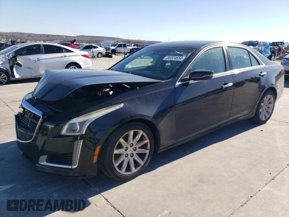 2014 Cadillac CTS Sedan RWD with VIN 1G6AP5SX3E0165946, listed as a Copart auction lot 86024654 with 204,241 mi miles and Salvage Title. Bid and sale history available at carsss.com. Image 1.