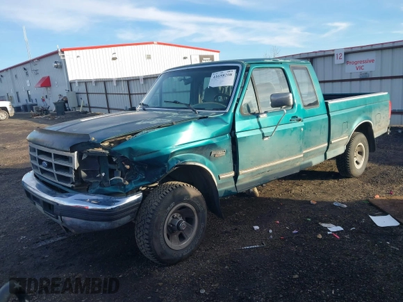 1996 Ford F-150 with VIN 1FTEX14N1TKA54140, listed as a IAAI auction lot 41658208 with 108,463 mi miles. Bid and sale history available at carsss.com. Image 17.