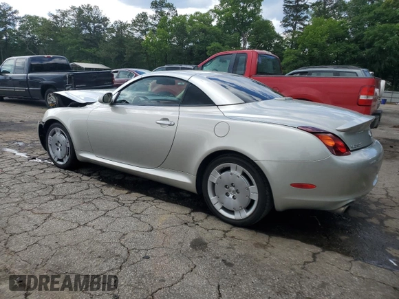 2004 Lexus SC 430 with VIN JTHFN48Y240049296, listed as a Copart auction lot 55648765 with 146,788 mi miles and Salvage title. Bid and sale history available at DreamBid. Image 2.