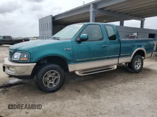 1997 Ford F-150 XL z VIN 1FTEX18L9VNB36174, wystawiony jako Copart lot #59803105 z przebiegiem 266 153 mil mil oraz Czysty tytuł • Clean title. Historia ofert i sprzedaży dostępna na DreamBid. Obrazek 1.