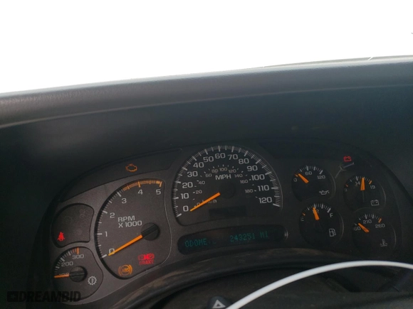 2003 Chevrolet Silverado 2500HD LS with VIN 1GCHK23163F153738, listed as a Copart auction lot 48056735 with 243,251 mi miles and Salvage Title. Bid and sale history available at carsss.com. Image 9.