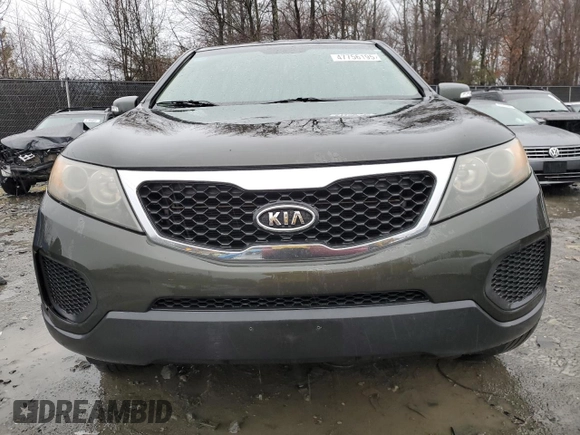 2011 Kia Sorento LX with VIN 5XYKT3A13BG112197, listed as a Copart auction lot 47756195 with 214,323 mi miles and Salvage Title. Bid and sale history available at carsss.com. Image 5.