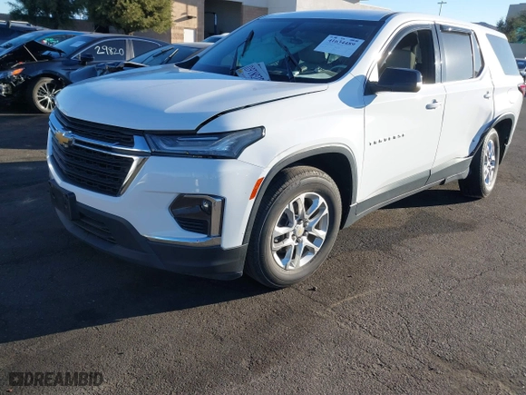 2022 Chevrolet Traverse LS with VIN 1GNERFKW4NJ104127, listed as a IAAI auction lot 41634489 with 47,538 mi miles. Bid and sale history available at carsss.com. Image 18.