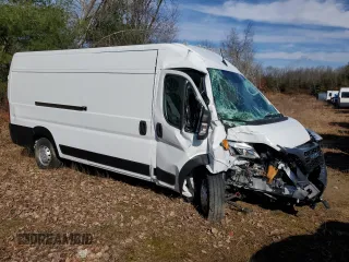 2023 Ram ProMaster Cargo with VIN 3C6MRVJG0PE514388, listed as a Copart auction lot 50252345 with Not Provided miles and Salvage Title. Bid and sale history available at DreamBid. Image 4.