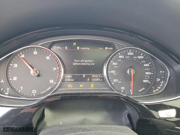 2017 Audi A8 L Sport with VIN WAU43AFD5HN015873, listed as a Copart auction lot 87588055 with 122,351 mi miles and Salvage Title. Bid and sale history available at carsss.com. Image 9.