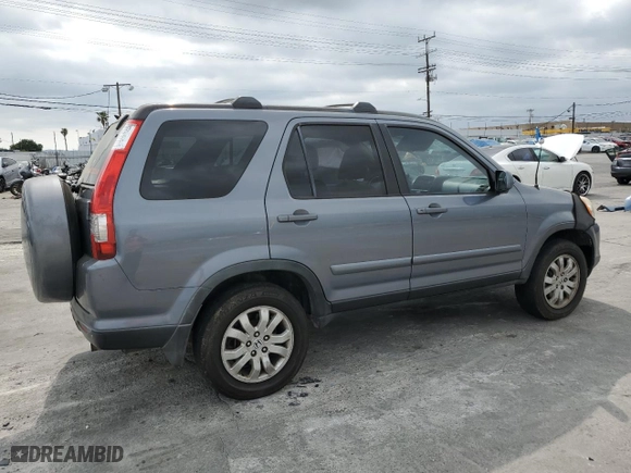 2006 Honda CR-V EX SE with VIN JHLRD789X6C051121, listed as a Copart auction lot 53574175 with 283,274 mi miles and Salvage Title. Bid and sale history available at carsss.com. Image 3.