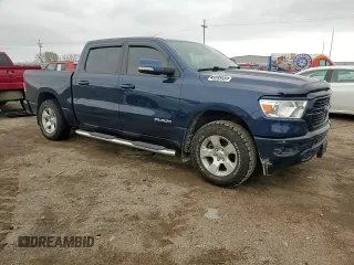 2019 Ram 1500 Big Horn with VIN 1C6SRFFT5KN619449, listed as a Copart auction lot 55404095 with 41,869 mi miles and Salvage title. Bid and sale history available at DreamBid. Image 13.