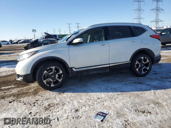 2017 Honda CR-V Touring with VIN 5J6RW2H9XHL013007, listed as a Copart auction lot 45664825 with 65,641 mi miles and Salvage Title. Bid and sale history available at carsss.com. Image 1.