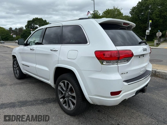 2018 Jeep Grand Cherokee Overland with VIN 1C4RJFCG8JC505915, listed as a Copart auction lot 58612095 with 112,817 mi miles and Clean title. Bid and sale history available at DreamBid. Image 3.
