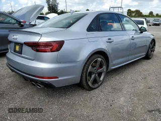 2018 Audi S4 Premium Plus with VIN WAUB4AF42JA147104, listed as a Copart auction lot 48864743 with 42,937 mi miles. Bid and sale history available at carsss.com. Image 3.