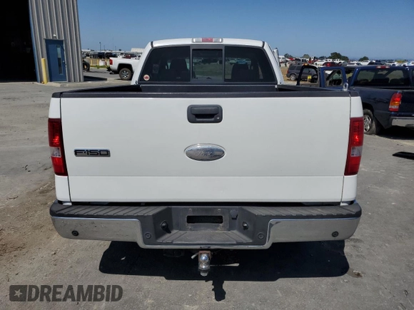2008 Ford F-150 XL with VIN 1FTPX12548FC17360, listed as a Copart auction lot 61104765 with Not provided miles and Salvage title. Bid and sale history available at DreamBid. Image 6.