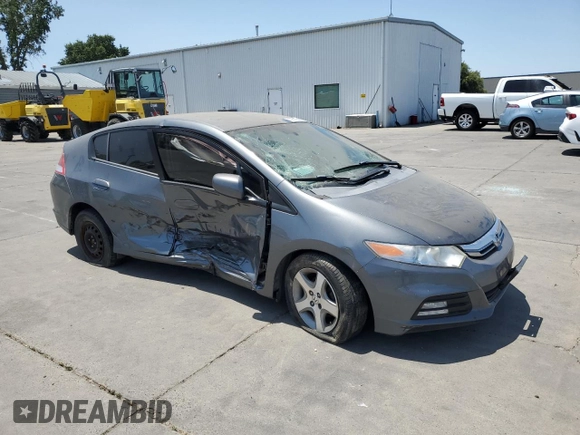 2012 Honda Insight with VIN JHMZE2H30CS003488, listed as a Copart auction lot 59016385 with Not provided miles and Salvage title. Bid and sale history available at DreamBid. Image 4.