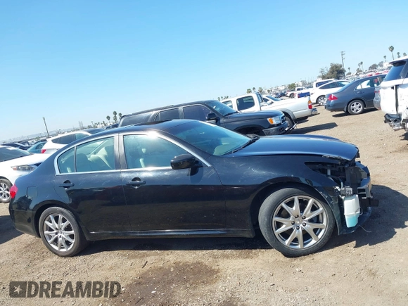 2010 Infiniti G37 x with VIN JN1CV6AR3AM455260, listed as a IAAI auction lot 41846206 with 124,725 mi miles. Bid and sale history available at carsss.com. Image 13.