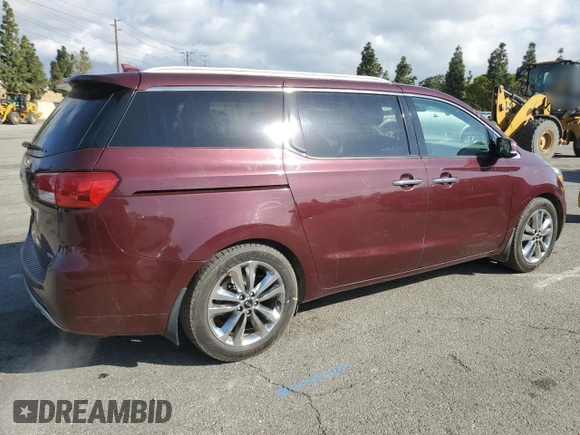 2015 Kia Sedona SX-L with VIN KNDME5C10F6037740, listed as a Copart auction lot 51162595 with 128,111 mi miles and Salvage Title. Bid and sale history available at DreamBid. Image 3.