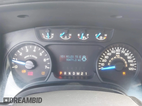 2014 Ford F-150 XL with VIN 1FTFX1EF0EKF52103, listed as a IAAI auction lot 41118947 with 90,471 mi miles. Bid and sale history available at carsss.com. Image 7.