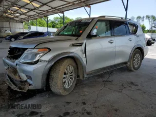 2017 Nissan Armada SV with VIN JN8AY2ND9H9008100, listed as a Copart auction lot 57042555 with 126,563 mi miles and Salvage title. Bid and sale history available at DreamBid. Image 1.