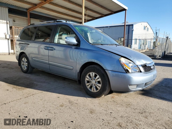2011 Kia Sedona LX with VIN KNDMG4C78B6383375, listed as a Copart auction lot 76289414 with 198,732 mi miles and Salvage Title. Bid and sale history available at carsss.com. Image 4.