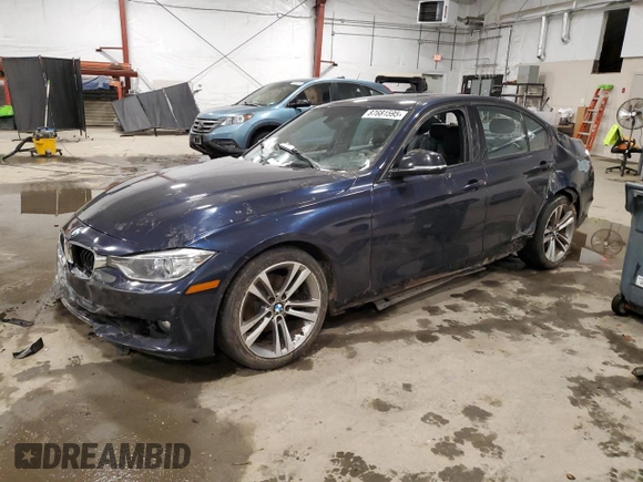 2013 BMW 3 Series 328i xDrive with VIN WBA3B3C54DJ976750, listed as a Copart auction lot 87681595 with Not Provided miles and Salvage Title. Bid and sale history available at carsss.com. Image 1.