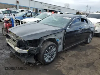 2016 Hyundai Genesis 3.8L with VIN KMHGN4JE2GU112718, listed as a Copart auction lot 45482385 with 81,317 mi miles and Salvage Title. Bid and sale history available at carsss.com. Image 1.