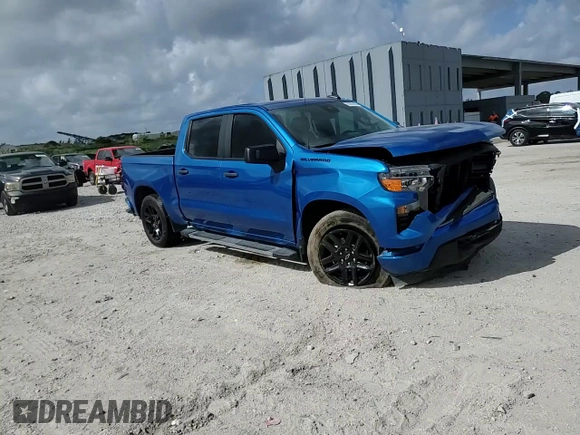 2022 Chevrolet Silverado 1500 Custom with VIN 3GCPABEK9NG580451, listed as a Copart auction lot 51676165 with 60,998 mi miles and Salvage Title. Bid and sale history available at DreamBid. Image 10.