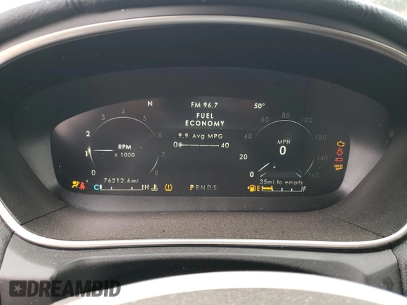 2019 Lincoln Nautilus Reserve with VIN 2LMPJ8LP0KBL37465, listed as a Copart auction lot 48507615 with 76,212 mi miles and Salvage title. Bid and sale history available at DreamBid. Image 9.