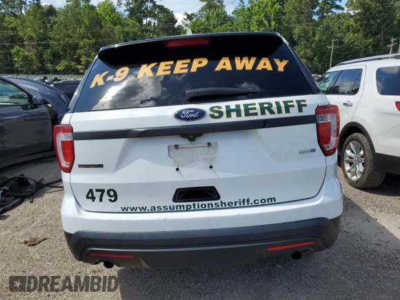 2017 Ford Police Interceptor Utility z VIN 1FM5K8ARXHGB83143, wystawiony jako Copart lot #61688935 z przebiegiem Nie podano mil oraz Szkoda całkowita • Salvage title. Historia ofert i sprzedaży dostępna na DreamBid. Obrazek 6.