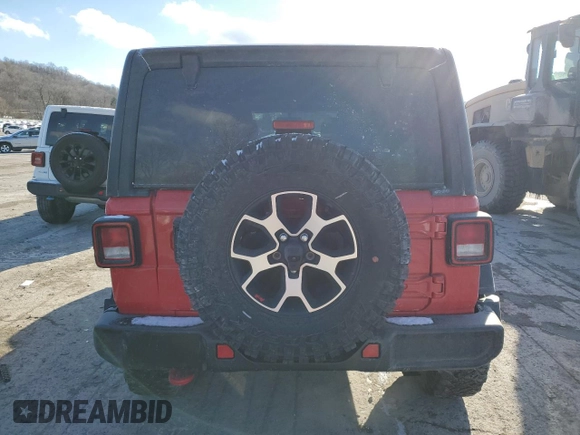 2022 Jeep Wrangler Unlimited Rubicon z VIN 1C4HJXFN1NW134502, wystawiony jako Copart lot #84514584 z przebiegiem 39 900 mil mil oraz Szkoda całkowita • Salvage title. Historia ofert i sprzedaży dostępna na DreamBid. Obrazek 6.