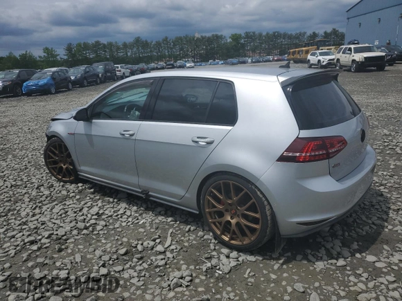 2016 Volkswagen Golf GTI SE with VIN 3VW5T7AU1GM001735, listed as a Copart auction lot 55133774 with 48,277 mi miles and Salvage Title. Bid and sale history available at carsss.com. Image 2.